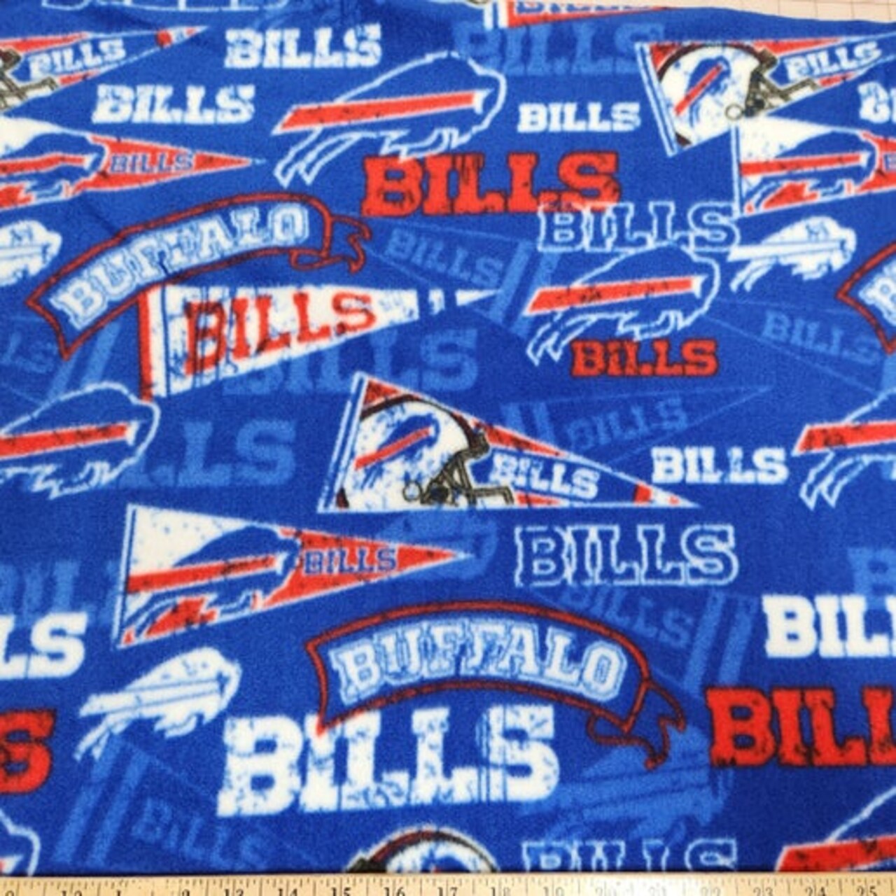 Licensed NFL Buffalo Bills Retro Fleece 70156 Fabric by the Yard